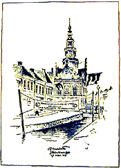 Impressie van Bolsward, 17 december 1952.