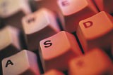 Letters op toetsenbord