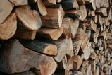 Opgestapeld hout
