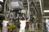 autoproductie in fabriek