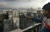 Woonwijk in Gaza