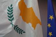 Vlaggen Cyprus en EU