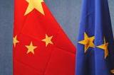 Chinese en Europese vlag