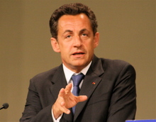 Franse president Sarkozy