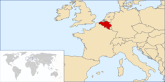Belgi� op de wereldkaart