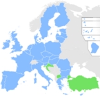 Europes Unie met weergave kandidaatlidstaten
