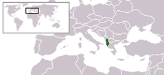 Geografische ligging Albani�