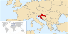 Geografische ligging Kroati�
