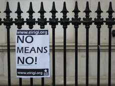Iers protest