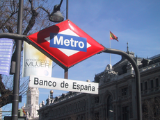 Metro station in Spanje