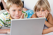 Kinderen met laptop