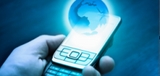 Mobiele telefoon in hand