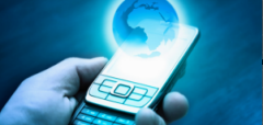 Mobiele telefoon in hand