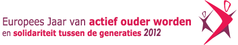 Logo Europees Jaar van actief ouder worden en solidariteit tussen de generaties 2012