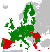 kaartje met landen die kosovo wel en niet erkennen
