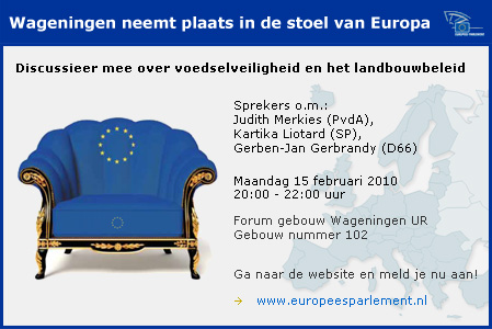 Wageningen neemt plaats in de stoel van Europa