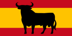 Stier op Spaanse vlag
