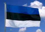 vlag Estland wapperend