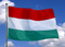 vlag Hongarije wapperend