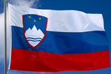 vlag Slovenië wapperend