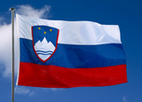vlag SloveniÃ« wapperend