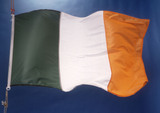 vlag Ierland wapperend