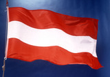vlag Oostenrijk wapperend