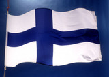 vlag Finland wapperend