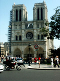Notre Dame in Parijs in oude dagen
