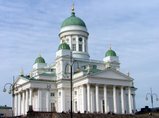 De Luteraanse Domkerk van Helsinki op het Senaatsplein