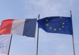 europese en franse vlag