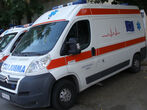 ambulance met EU vlag