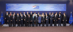 Europese Raad juni 2013 - staatshoofden en regeringsleiders met voorzitter Van Rompuy