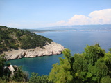 Uitzicht op de Adriatische Zee vanaf het Kroatische eiland Krk