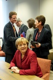 European Council - Bilateral meeting between Mr Hollande, President of France, and Mrs Merkel, German Chancelor