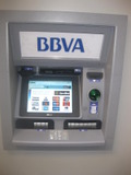 Pinautomaat van bank BBVA