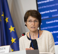 Eurocommissaris Thyssen, verantwoordelijk voor de detacheringsrichtlijn
