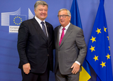 Petro Porosjenko en Jean-Claude Juncker