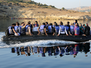 Migranten in rubberboot
