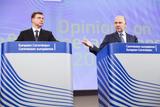 Eurocomissarissen Dombrovskis en Moscovici
