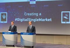 Joint press conference by Andrus Ansip, Vice-President of the EC, and Pierre Moscovici, Member of the EC, on new VAT rules for e-commerce