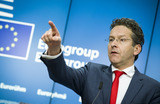 Jeroen Dijsselbloem bij de Europgroep