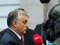 Viktor Orban staat de pers te woord