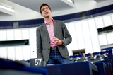 Bas Eickhout voert het woord in het Europees Parlement
