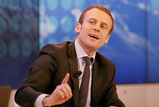 Emmanuel Macron in Zwitserland