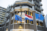 Vlag EU en Nederland
