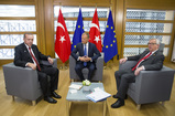 Erdogan, Tusk, Juncker