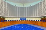 Zaal van het Europees Hof voor de Rechten van de Mens
