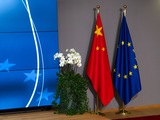 Chinese en Europese vlag