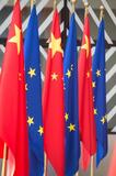 Drapeaux européen et chinois